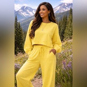 Portia and Scarlett Yellow Jumpsuit
